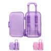 Mini Trunk Plastic 18-Inch Doll Luggage Case Travel Suitcase Trolley
