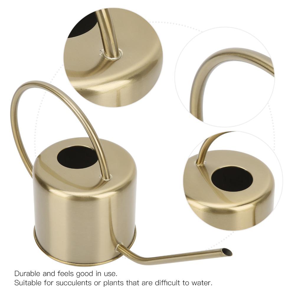 Gold Watering Can 40 oz / 1300 ml Plant Watering Can Modern Long Spout Watering Can  For Succulent