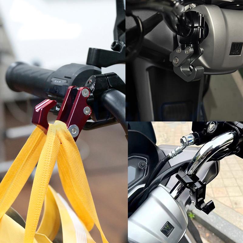 Aluminum Alloy Foldable Hook Handlebar Helmet Holder Luggage Storage Hooks For Motorcycle Modified Accessories