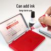 Tampon encreur rapide Shield Rouge pour empreintes digitales et manuelles, Fourniture de bureau portable.