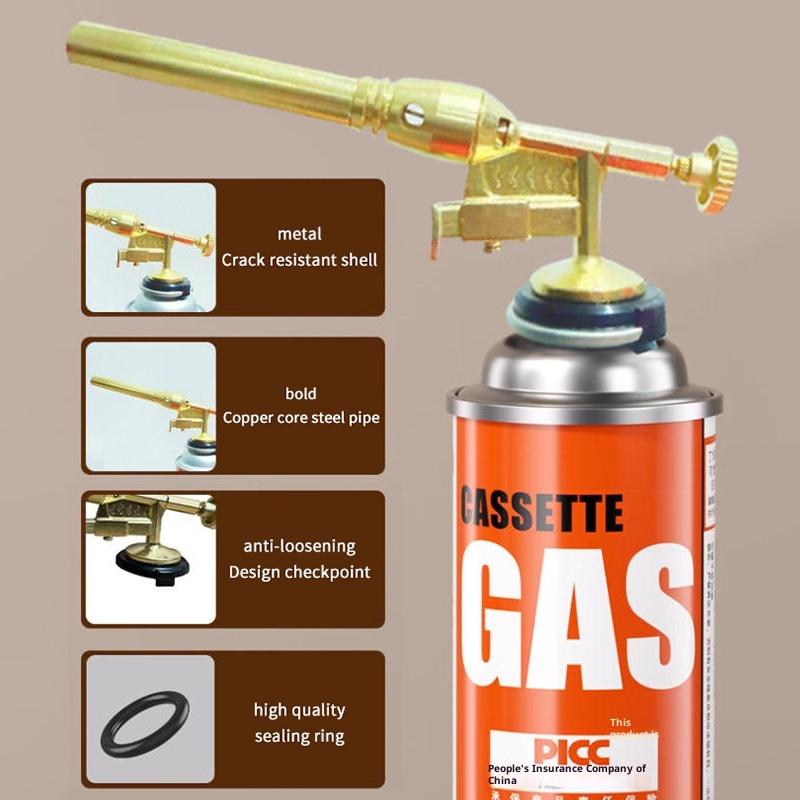 Portable Copper Welding Gas Torch Flame Butane Gas Burner Outdoor Camping BBQ Kitchen Welding Equipment Flamethrower