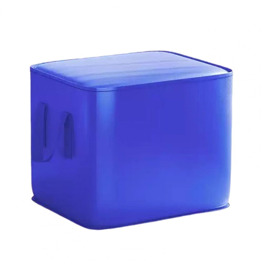 Clothes Dust Cover with Reinforced Handle Large Capacity Storage Bag Zipper Closure Waterproof Container