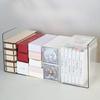 Creative Acrylic Book Stand Transparent Thickened L-shaped Bookshelf Non-slip Student Book Block Office Desk Book Storage and Organizing Rack