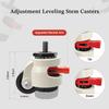 W B D WEIBIDA Leveling Stem Caster Wheels with Upgraded Ratchet Arm, Thread Stem Casters M12-1.75x25mm, Heavy Duty Retractable Casters Set of 4,