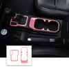2pcs Gear Shift Panel Water Cup Holder Cover Trim For Jeep Wrangler JL 18+ Pink