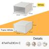 Household Closet Cabinet Storage Box Quilt Storage Box Organizing Box Drawer Storage Box Plastic Transparent Storage Box