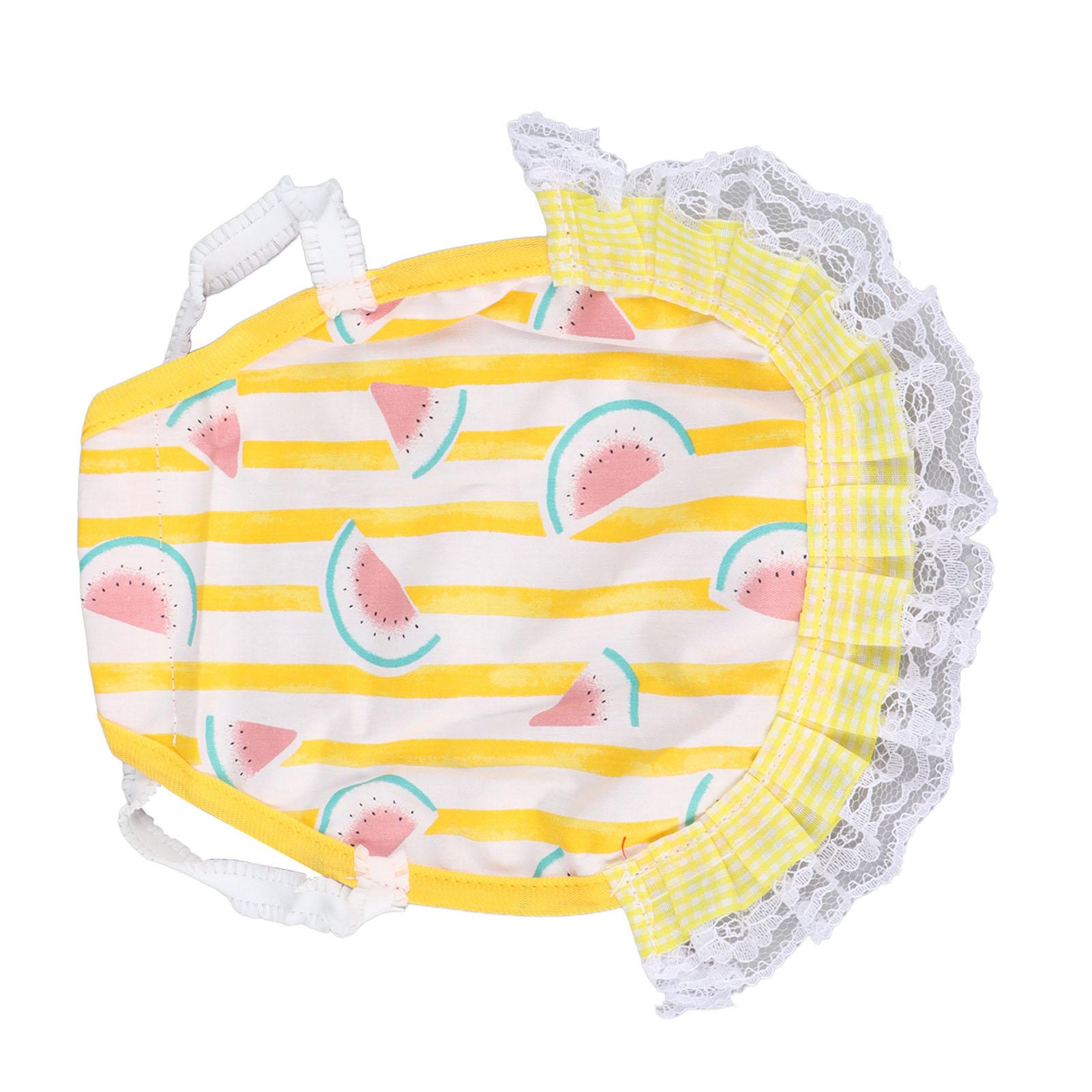 Hen Saddle Apron Double Layer Cotton Comfortable Chicken Feather Fixer Wing Back Protector for Poultry Watermelon
