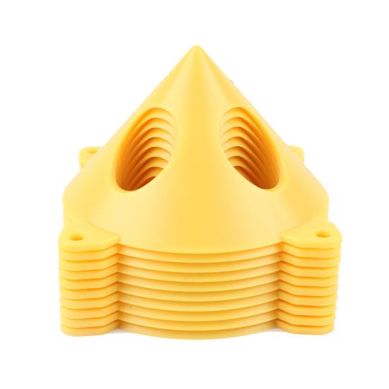 

10 шт. пирамидальные стойки для маляров, треугольные стойки для маляров, грузоподъемность 220 фунтов, компактный дизайн, портативный жёлтый