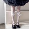 Kids Tight For Girls Solid Color Lace Bow Hollow Out Pantyhose For Children Cute Thin Breathable Legging Summer Sweet Stocking