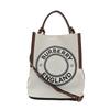 [Pre-Owned] Peggy Logo Print Cotton Canvas Bucket Bag - Very Good #HYFTWT