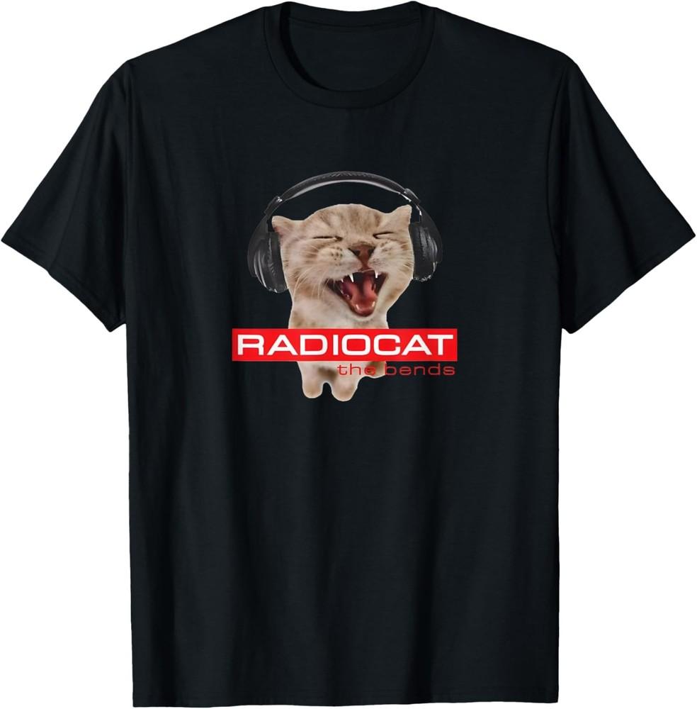 Kitten Headphones Cat Tech House Music Funny Cat Lover T-Shirt Unisex T-Shirt L