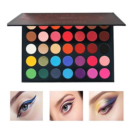 Beauty Glazed Палетка теней для век из 35 цветов Палетка теней для век Тени для век Тени для век Жемчужные/Матовые Прозрачные Увлажняющие Ингредиенты Западный Стиль