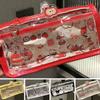 Cartoon Cute Cat Bow Pencil Case Transparent Large Capacity Pen Bags Student Stationery Organizer School Supplies