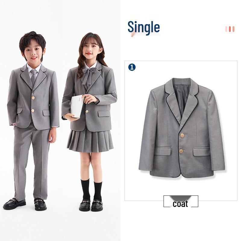 Summer British Style School Uniform Set for Students - Includes Choir and Graduation Options
