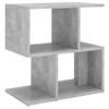 Nightstand Concrete Grey 50x30x51.5 Cm Particleboard