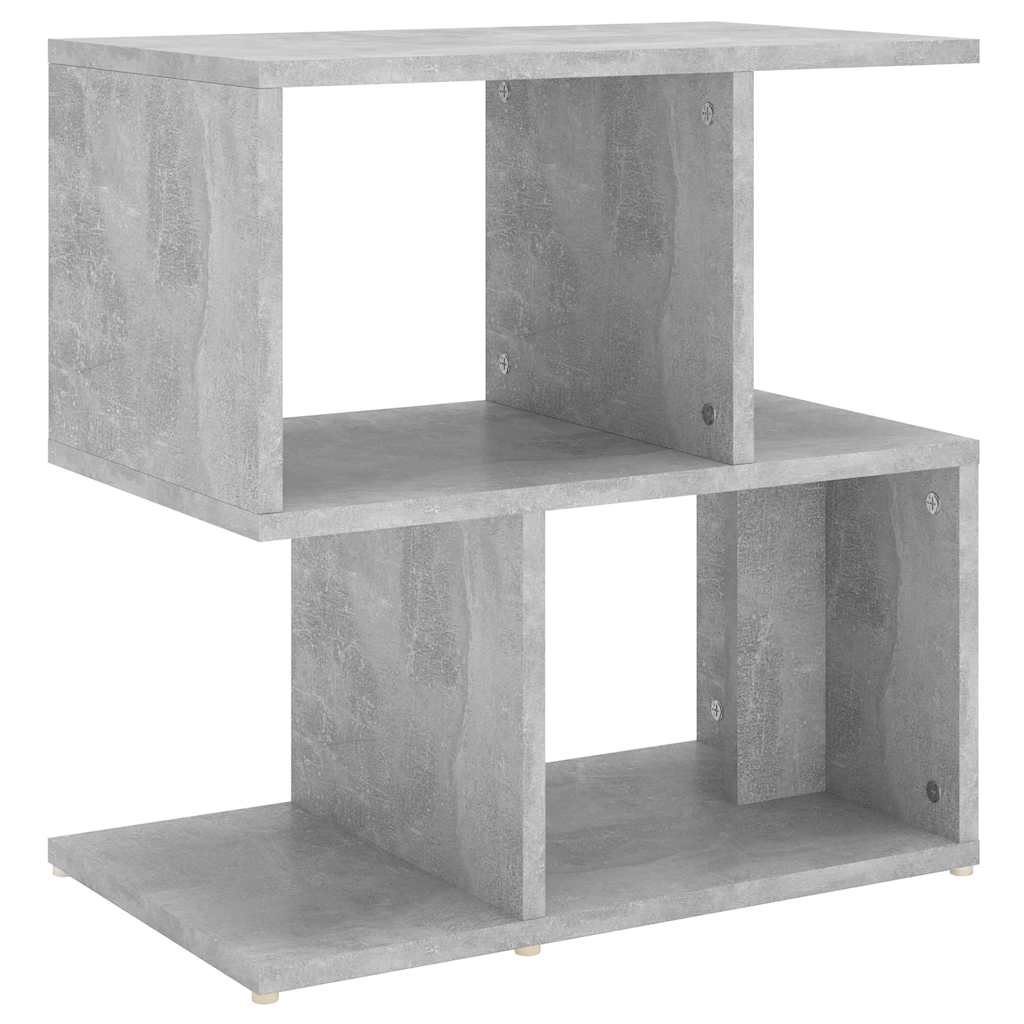 Nightstand Concrete Grey 50x30x51.5 Cm Particleboard