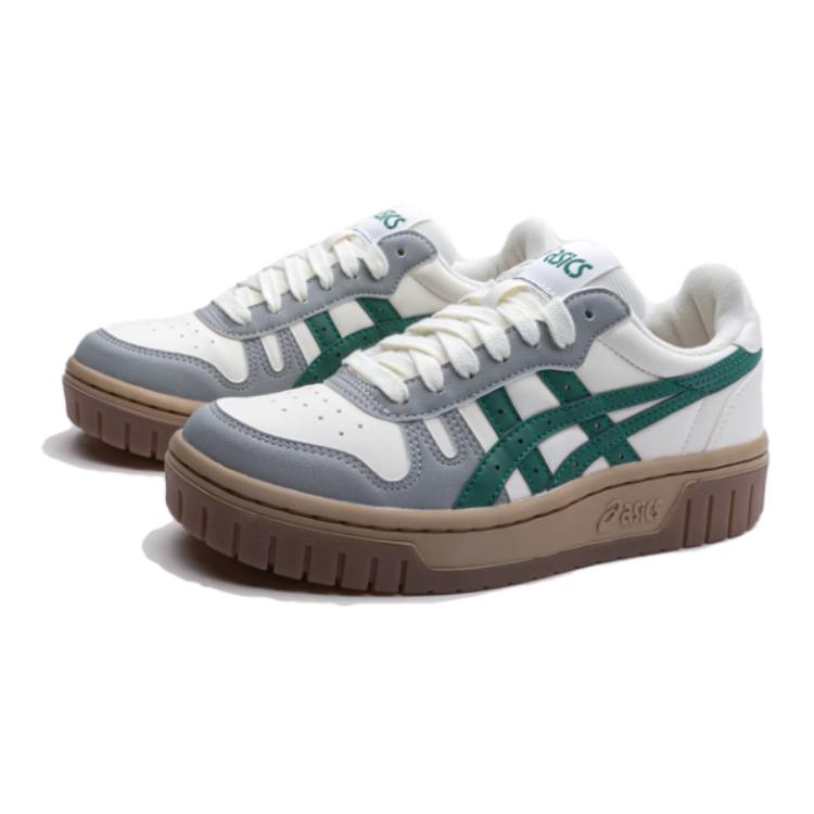 Asics Court Mz Fashion Classic Low Top Kids Sneakers Kids Sneakers White Gray Green 1204A126-750
