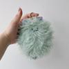 AS KNOW AS Plus (ASKNOW AS PLUS) ZY8576  Soufflé Key Ring Pouch Yeti F, Fluffy Animal Pouch, Small Item Holder, Cute Plush Toy, Green