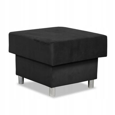 Large Pouf Pouf Seat Alicja Family Furniture Container Bonell Black