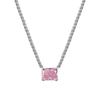 Zircon Charm Choker Colorful Rhinestones Pendant Necklace Women Girls Collarbone Chain Stylish Neckchain Accessory