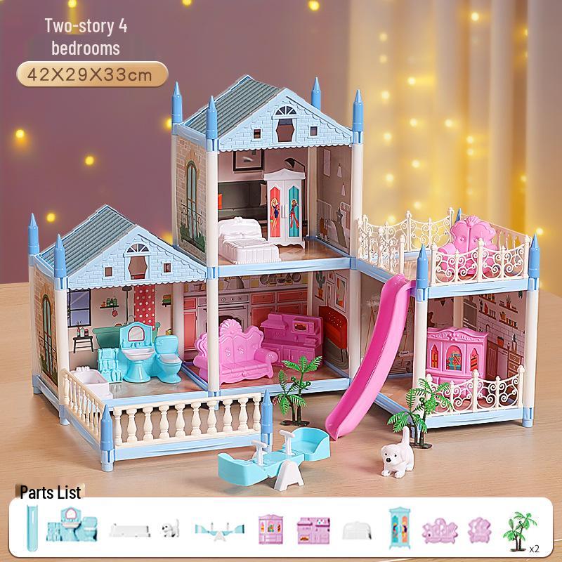 DIY Princess Castle Dollhouse Playset for Girls