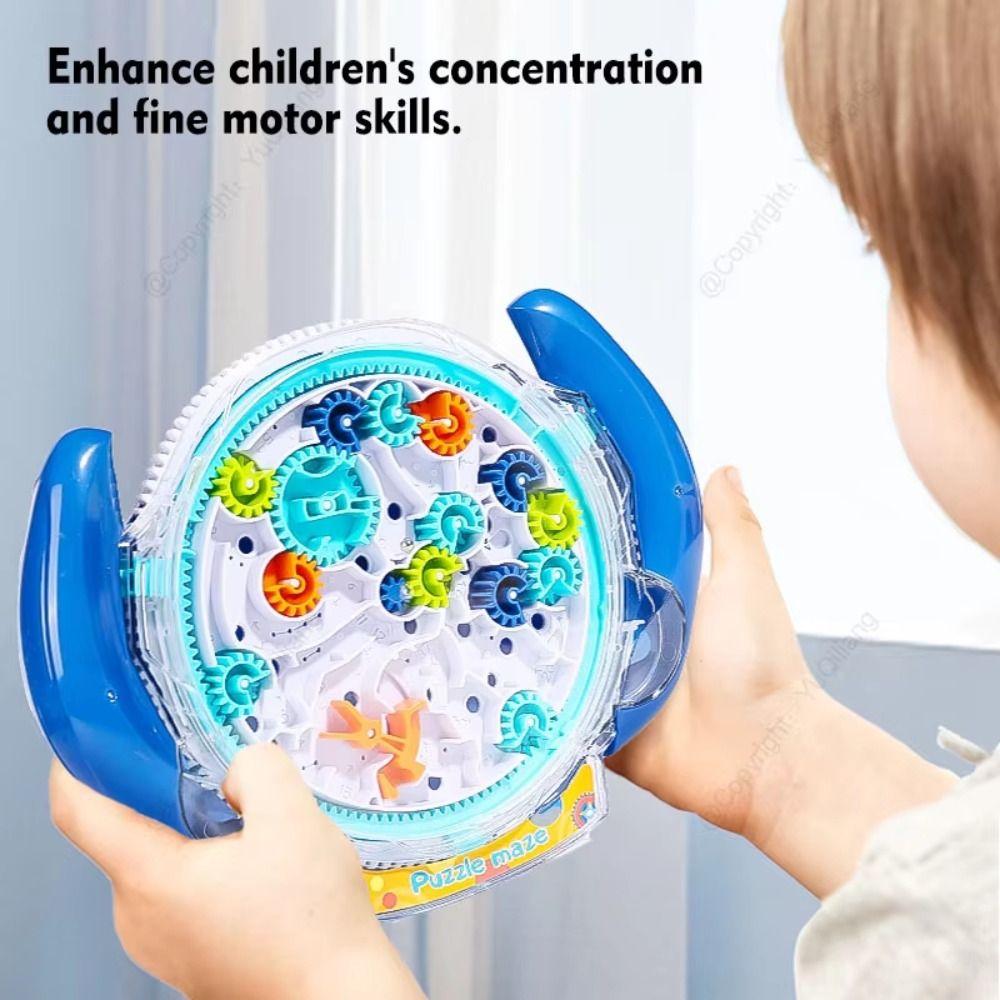 Rolling Ball Maze Board 3D Puzzle Logic Training Toy Gear Track Ball Brain Games
