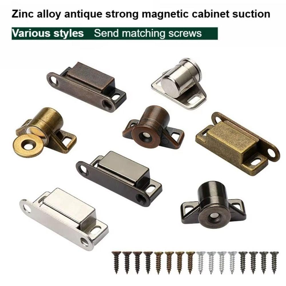 Zinc Zinc Zinc Alloy Cabinet Door Catch Cassette Magnetic Magnetic Suction Lock  Bedroom Cabinet