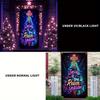 Christmas UV Fluorescent Door Banner/cover Background/holiday Party Decoration/Christmas Decorative Hanging Cloth