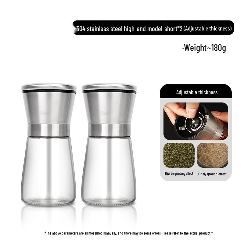 Zhaoran Adjustable Glass Pepper Grinder