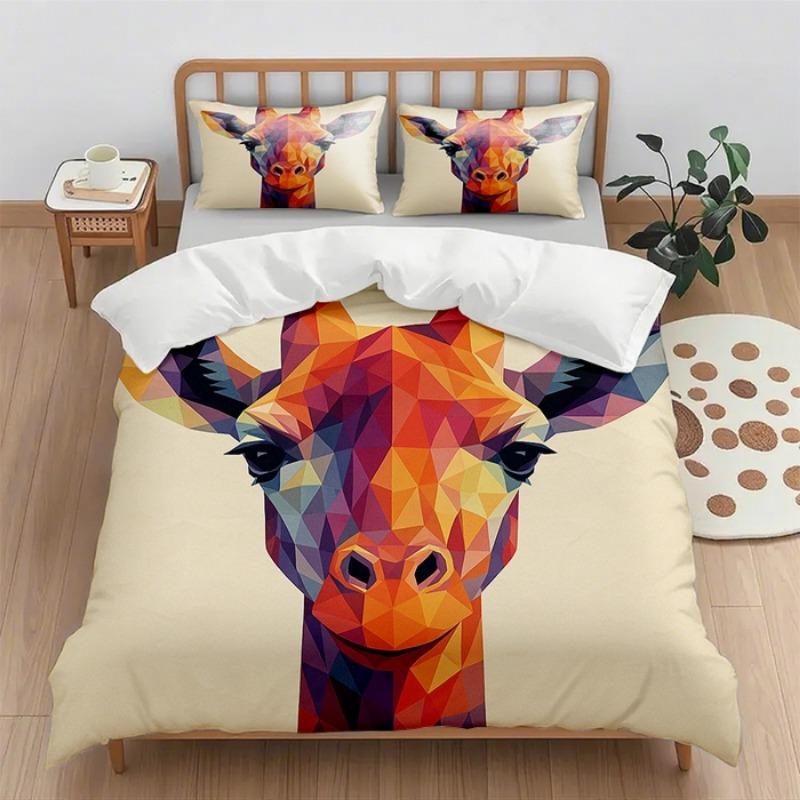 

Digital printing quilt cover set 2pcs/3pcs holiday gift household quilt cover without sheet (quilt cover + pillowcase) 150cmx200cm 2pcs