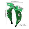 Cute Football Headband Bow Soccer Print Fan Cheering Hair Hoop Rabbit Ear Charming Design Soccer Fan Hair Band Sporting Events