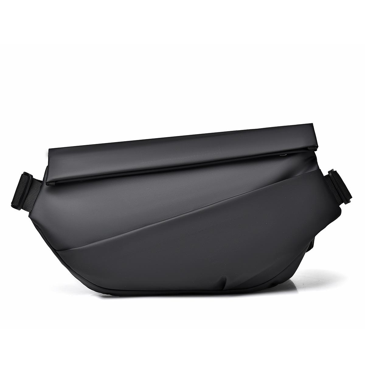 

Trendy Water-proof Men s Motorcycle Crossbody Bag Chest Bag Multifunctional Chest Bag Magnetic Suction Multi-component Bag He is a size 12. чёрный