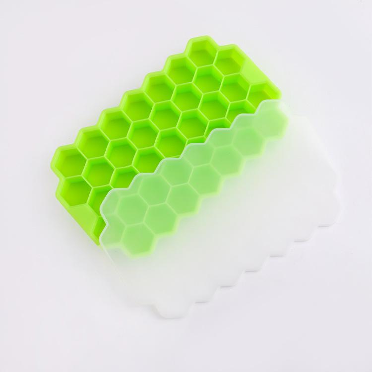 Silicone Ice Cube Tray with Cover