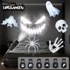 Halloween USB Projector Light Skull NightLight Ghost LED Lamp 360Degree Rotating Switchable Pattern Design Dark & Night Ambianc