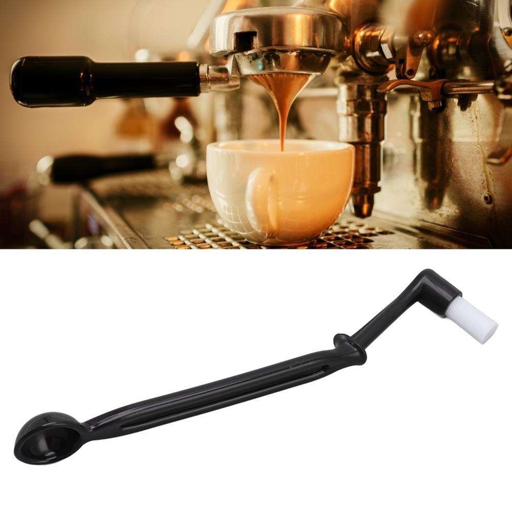 Nylon Bristle Coffee Machine Cleaning Brush Long Handle Grinder Brush Cleaner  Espresso Cleaning