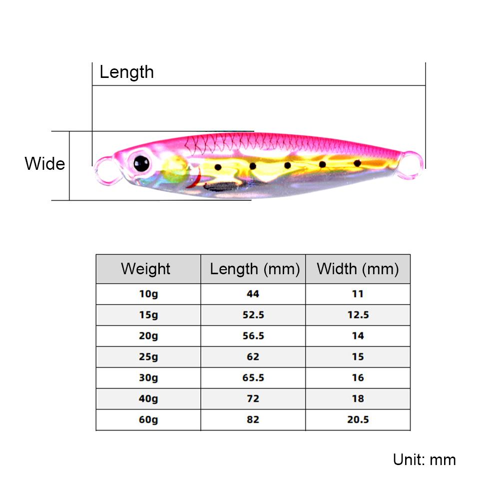 Fishing Lures Metal Iron Plate Topwater Fishing Lure Simulation 3D Eyes Topwater Sinking Fishing Tackle Fishing Accessory