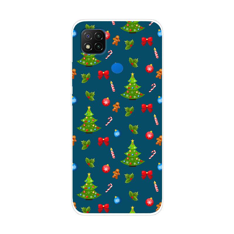 Soft Silicone Case For Xiaomi Redmi 9C NFC Case Soft TPU Christmas Phone Case For Xiaomi Redmi 10C 9C Case Redmi 9 C NFC Cover