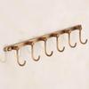 European Style Copper Wall-Mounted Coat Rack
