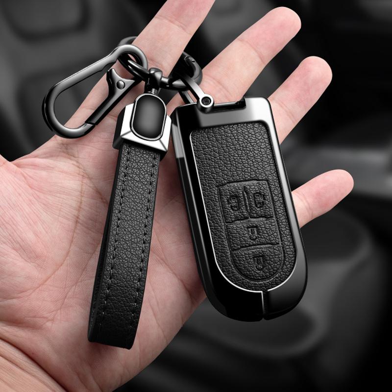 Styling Mouldings Zinc Alloy Car Key Case Cover Holder For Toyota Rush Passo Pixis Joy Epoch Daihatsu Tanto LA600S Moovecanvas L