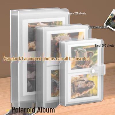 Lamine Kartpostallar ve Anında Fotoğraflar için 6 İnç ve 7 İnç Büyük Kapasiteli Fotoğraf Albümü