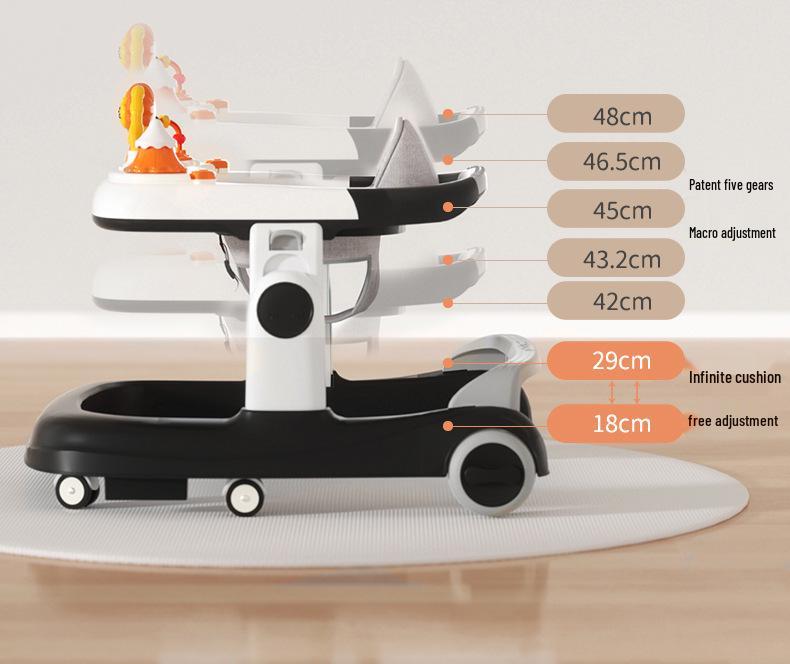 Multi-Functional Baby Walker: Anti-Tip, O-Leg Prevention, Children's Toy Bicycle