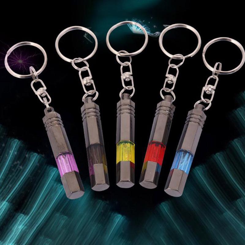 Buy Car Hexagonal Prisms Static Eliminator Pen Electrostatic Keychain ...