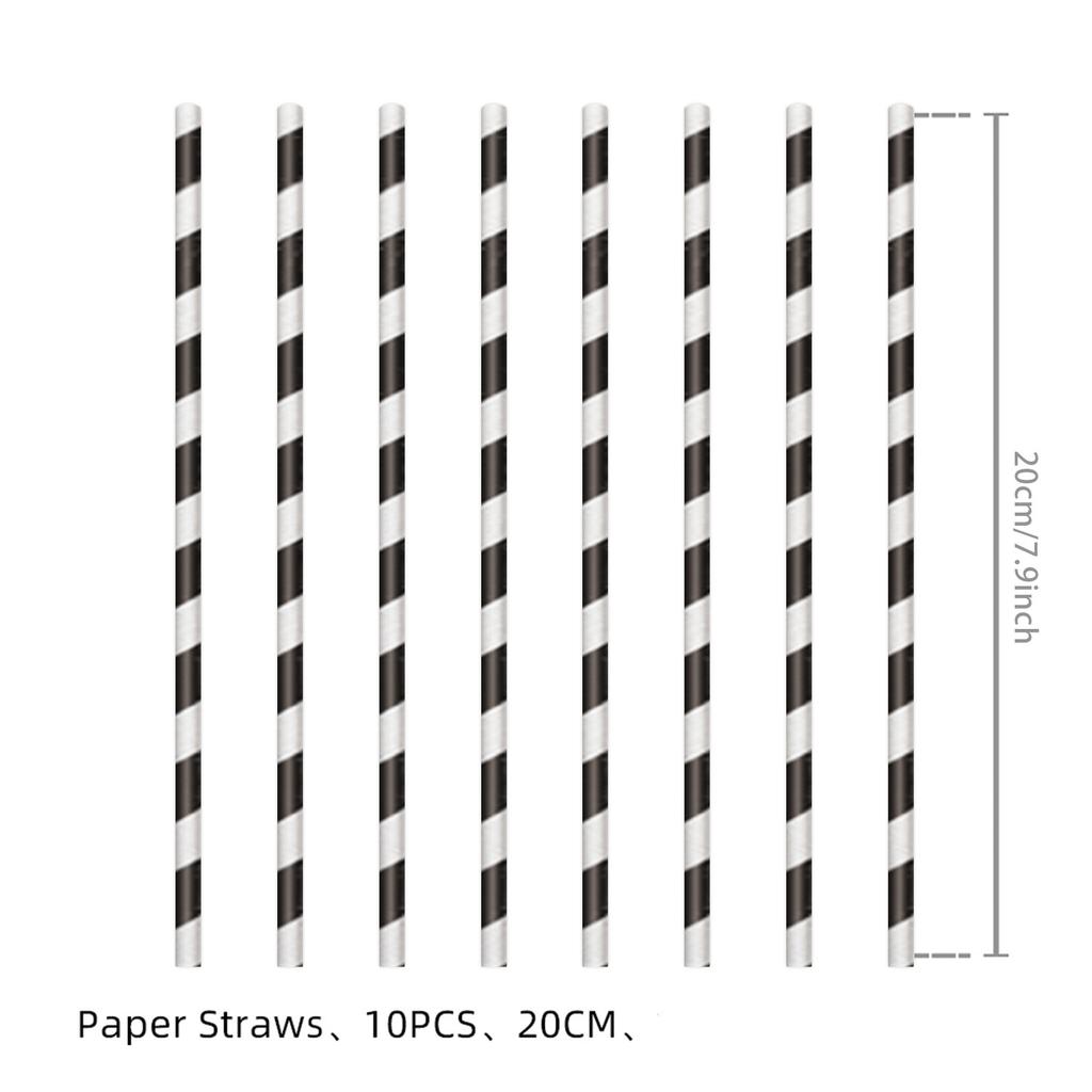 Black Bowknot Paper Plates Disposable Tableware Birthday Party Supplies Decorative Dinner Plates Napkins Baby Shower Party Decor