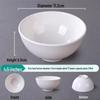White Melamine Commercial Dining Bowls