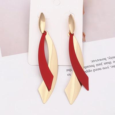 Orecchini Pendenti di Natale per Donna Stile Lungo Europeo e Americano Semplici Versatili Gioielli Personalizzati per Donna Regalo