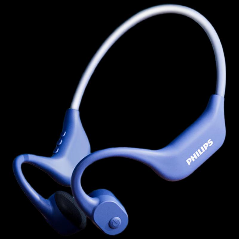 Philips TAA6609CBL Bone Conduction Bluetooth Sports Headset with MP3