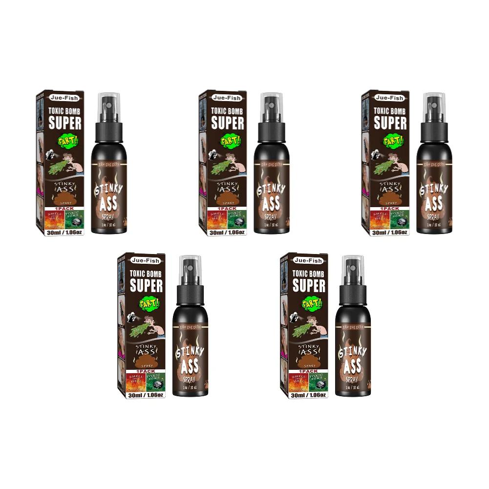 1-5pcs 30ml Fart spray Halloween Props Non Toxic Spoof Odor Stinky Terrible Smell Spray Party Supplies Halloween Toys