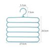 Multipurpose Multi-Layer 5-in-1 Plastic Hanger Clothes Organiser for Wardrobe, Shirts, Ties, Pants Space Saving Hanger
