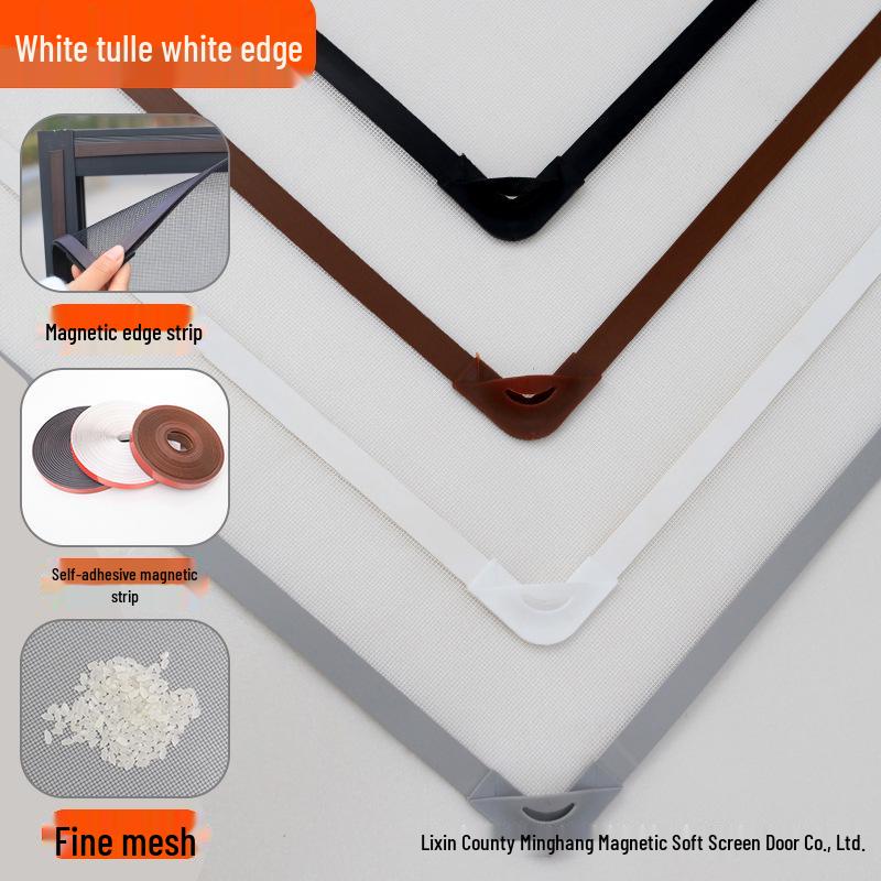 Samolepicí magnetická síť proti komárům na okno s neviditelnou síťovinou