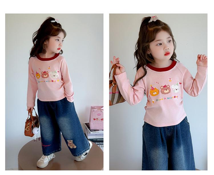 Girls' Stylish Long-Sleeve Base Layer T-Shirt for Spring & Autumn 2025